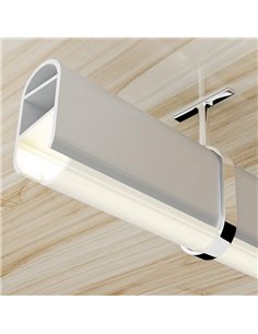 Perfil de aluminio para tiras LED INK aluminio con difusor 2 metros, 14,54x29,06mm, LM3835