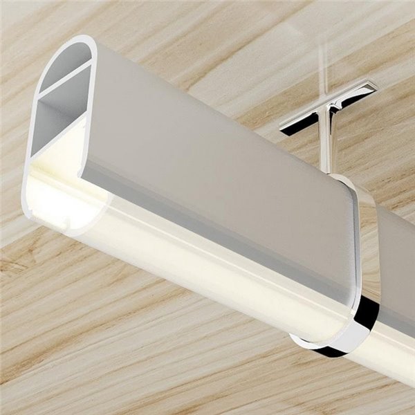 Perfil de aluminio para tiras LED INK aluminio con difusor 2 metros, 14,54x29,06mm, LM3835
