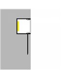 Perfil arquitectónico de aluminio GILG para iluminación indirecta arquitectónica 2 metros, LM3871