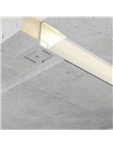 Perfil arquitectónico de aluminio GILG para iluminación indirecta arquitectónica 2 metros, LM3871