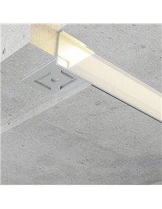 Perfil arquitectónico de aluminio GILG para iluminación indirecta arquitectónica 2 metros, LM3871