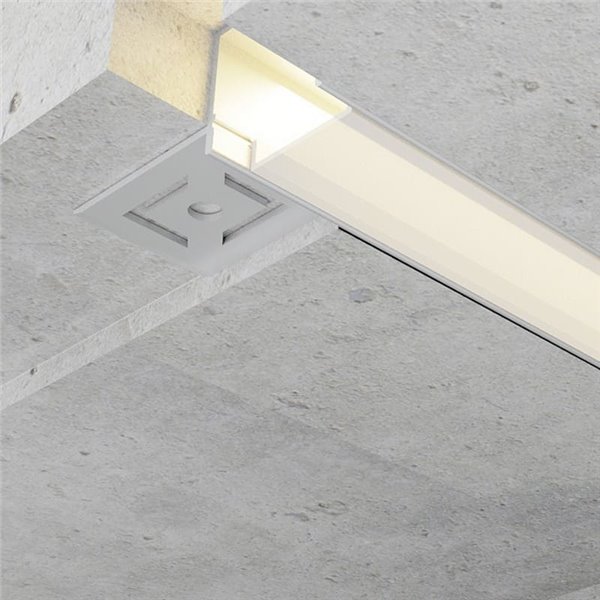 Perfil arquitectónico de aluminio GILG para iluminación indirecta arquitectónica 2 metros, LM3871
