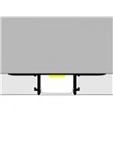 Perfil arquitectónico de aluminio BIRD para luz indirecta decorativa en interiores 2 metros, LM3869