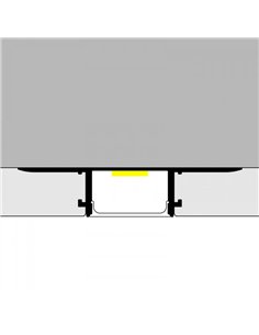 Perfil arquitectónico de aluminio BIRD para luz indirecta decorativa en interiores 2 metros, LM3869 2