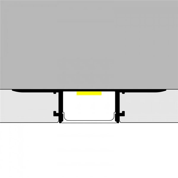 Profilé architectural en aluminium BIRD pour éclairage indirect décoratif intérieur, 2 mètres, LM3869