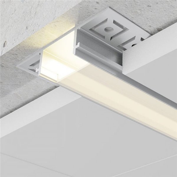 Perfil arquitectónico de aluminio BIRD para luz indirecta decorativa en interiores 2 metros, LM3869