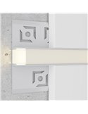 Perfil arquitectónico de aluminio ORER para iluminación indirecta arquitectónica continua 2 metros, LM3861