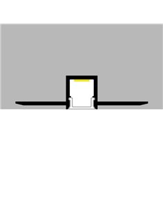 Perfil arquitectónico de aluminio JUT para iluminación indirecta decorativa en interiores 2 metros, LM3859 2