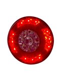 Feu arrière rond à LED LUCY LZD 2424 12/24 V avec câble, 3 fonctions, IP68, ECE E9