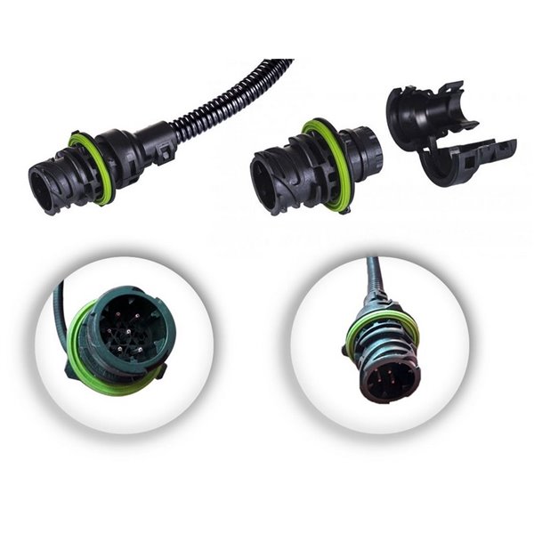 Piloto trasero LZD 2302 / 2303 CARMEN Neon con conector, 7 funciones, 12/24V IP68 S1/R1 ECE E9