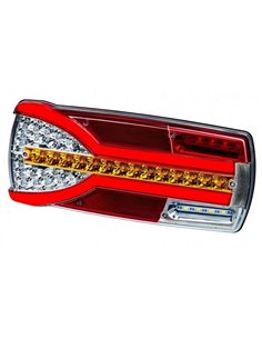 Feu arrière 6 fonctions Neon CARMEN LZD 2304 / 2305, 12/24 V, avec connecteur, IP68 S1/R1 ECE E9 2