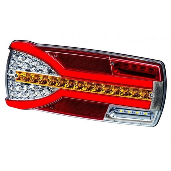 Piloto trasero LZD 2304 / 2305 Neon CARMEN 6 funciones 12/24V, con conector, IP68 S1/R1 ECE E9