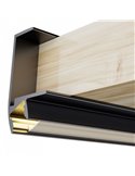 Perfil de aluminio para muebles KEO 2 metros, con grapas y difusor, 11,5x30,5mm, LM3845