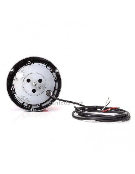 Vis LED rotatives | Gyrophare Ambre LED Plat | Gyrophare LED ambre avec câble | Éclairage LeonLeds