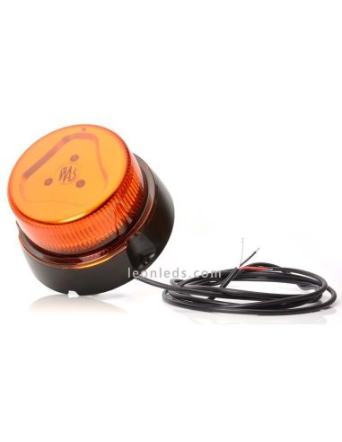 Rotativo LED Tornillos | Rotativo Ambar LED Plano | Rotativo Ambar LED con cable | LeonLeds Iluminación