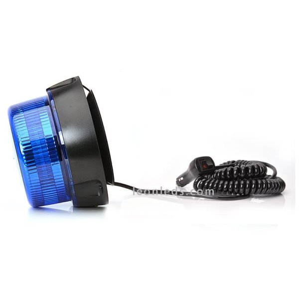 Rotativo LED Magnético Azul | Rotativo LED Azul con base Magnética | Rotativo LED Azul conexión mechero | LeonLeds