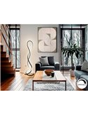 Lámpara de pie EVANIA LED 64W 4000 lm 3000K dimable regulador de pie IP20 Negro