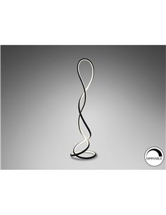 Lámpara de pie EVANIA LED 64W 4000 lm 3000K dimable regulador de pie IP20 Negro 2