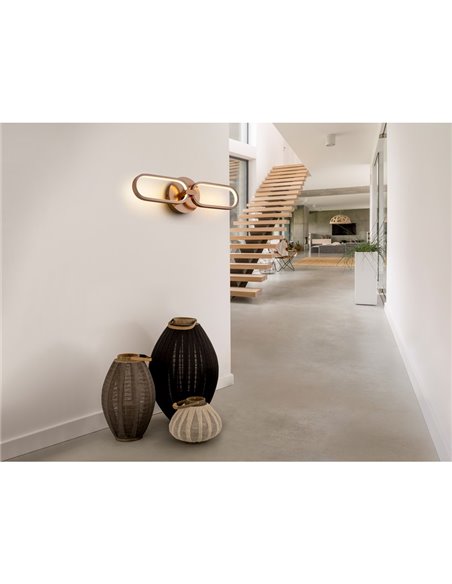 Aplique de pared COLETTE, moderno y decorativo, LED 13W 1170 lm 3000K Oro rosado
