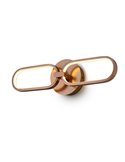 Aplique de pared COLETTE, moderno y decorativo, LED 13W 1170 lm 3000K Oro rosado