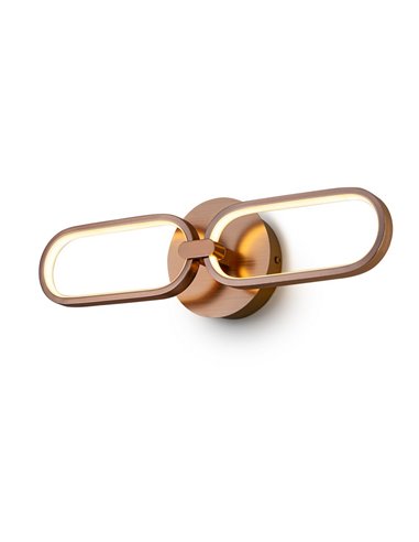 Aplique de pared COLETTE, moderno y decorativo, LED 13W 1170 lm 3000K Oro rosado