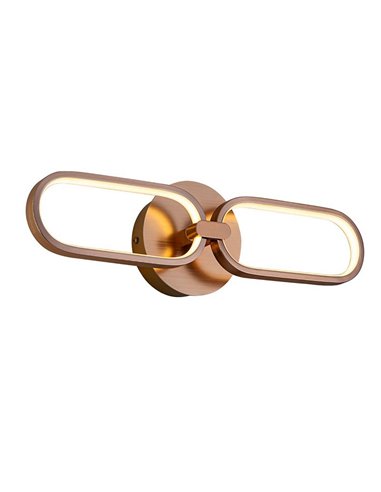 Applique murale COLETTE, design moderne et décoratif, LED 13W 1170 lm 3000K or rose