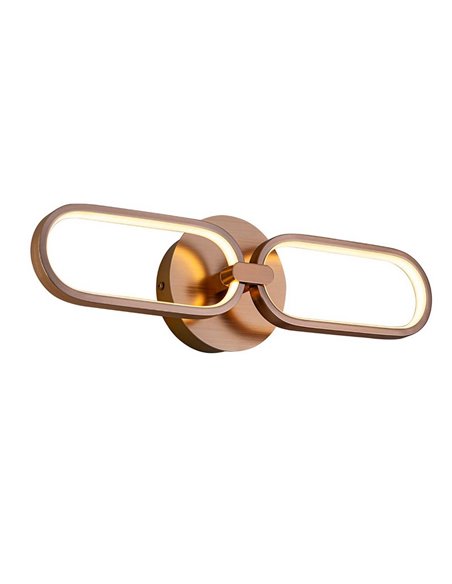 Aplique de pared COLETTE, moderno y decorativo, LED 13W 1170 lm 3000K Oro rosado