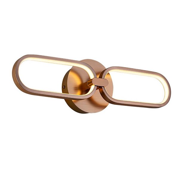 Applique murale COLETTE, design moderne et décoratif, LED 13W 1170 lm 3000K or rose