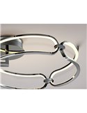 Plafonnier rond LED COLETTE 37W 3330 lm 3000K Chrome