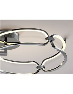 Plafonnier rond LED COLETTE 37W 3330 lm 3000K Chrome 2