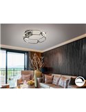 Plafonnier rond LED COLETTE 37W 3330 lm 3000K Chrome