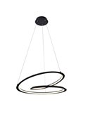 Lámpara de techo colgante LOOPING LED Ø60cm 36W 1800 lm 3000K Negro