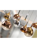 Lámpara de techo CHARLIZE 9 luces LED 54W 1980 lm dimable Cromo