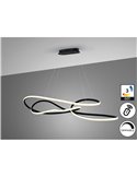 Lámpara de techo moderna EVANIA LED 85W 5.100 lm CCT dimable 2700K a 5000K Negro