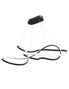 Lámpara de techo moderna EVANIA LED 85W 5.100 lm CCT dimable 2700K a 5000K Negro