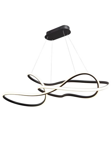 Lámpara de techo moderna EVANIA LED 85W 5.100 lm CCT dimable 2700K a 5000K Negro