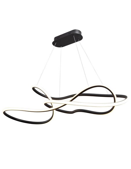 Lámpara de techo moderna EVANIA LED 85W 5.100 lm CCT dimable 2700K a 5000K Negro