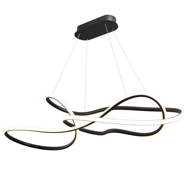 Lámpara de techo moderna EVANIA LED 85W 5.100 lm CCT dimable 2700K a 5000K Negro