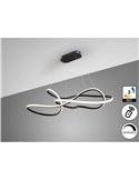 Lámpara de techo moderna EVANIA LED 85W 5.100 lm CCT dimable 2700K a 5000K Negro