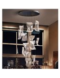 Lámpara de techo VELOS 13 luces, tulipas metacrilato, LED 63W 3780 lm 3000K dimable Cromo