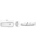 Piloto trasero LED MAVIC con reflectante y 6 funciones 12/24V IP68 ECE LZD 2652 / LZD 2653 