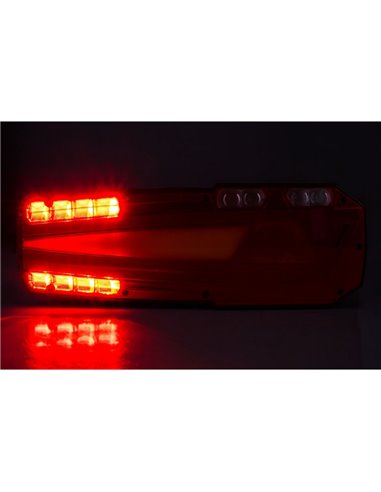 Piloto trasero LED MAVIC con reflectante y 6 funciones 12/24V IP68 ECE LZD 2652 / LZD 2653 