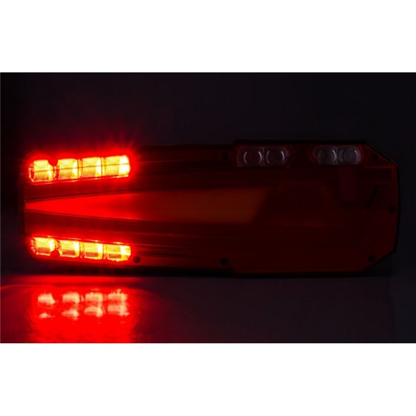 Piloto trasero LED MAVIC con reflectante y 6 funciones 12/24V IP68 ECE LZD 2652 / LZD 2653 