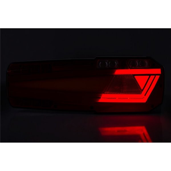 Lanterna traseira MAVIC LED com refletor e 6 funções 12/24V IP68 ECE LZD 2652 / LZD 2653