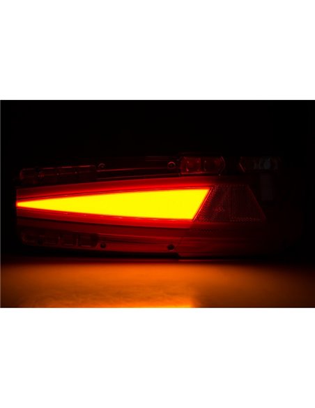 Piloto trasero LED MAVIC con reflectante y 6 funciones 12/24V IP68 ECE LZD 2652 / LZD 2653 