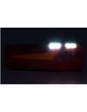Piloto trasero LED MAVIC con reflectante y 6 funciones 12/24V IP68 ECE LZD 2652 / LZD 2653 