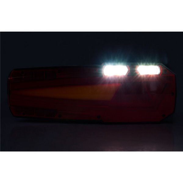 Piloto trasero LED MAVIC con reflectante y 6 funciones 12/24V IP68 ECE LZD 2652 / LZD 2653 