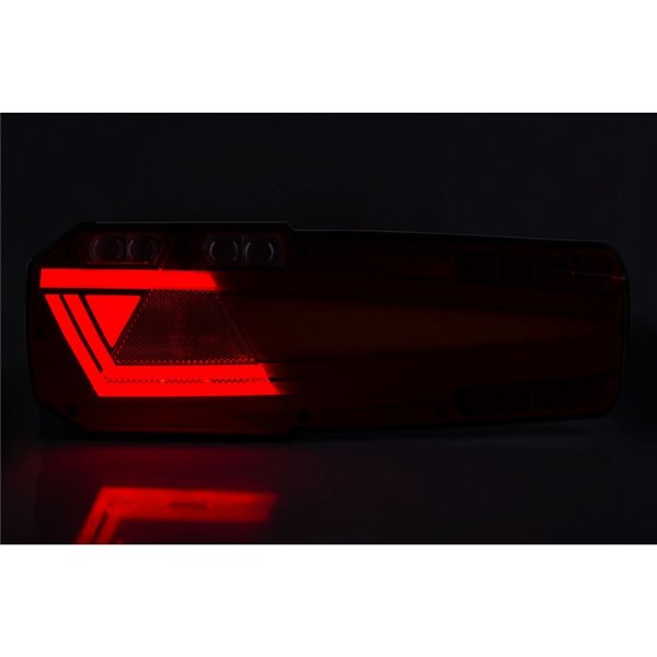 Feu arrière LED MAVIC avec prise AMP 7 broches et réflecteur, 12/24 V IP68