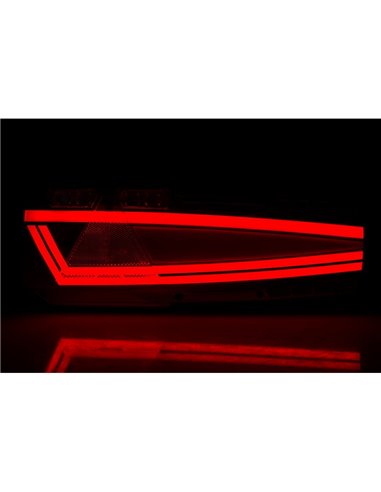 Piloto trasero LED MAVIC con casquillo AMP de 7 pines y reflectante 12/24V IP68