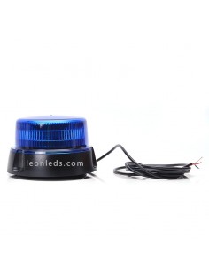 Rotativo LED Magnético Azul con Tornillos | Rotativo LED con cable para sujetar con tornillos | LeonLeds Iluminación 2